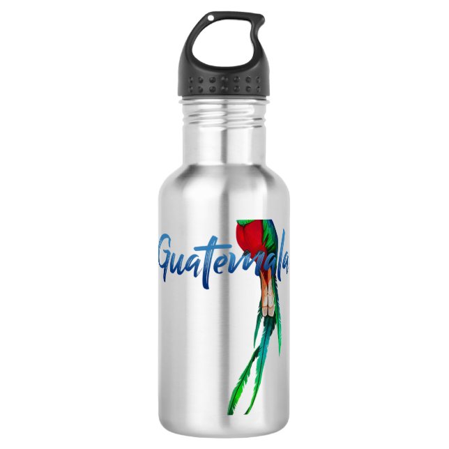 Quetzal Edelstahlflasche (Vorderseite)