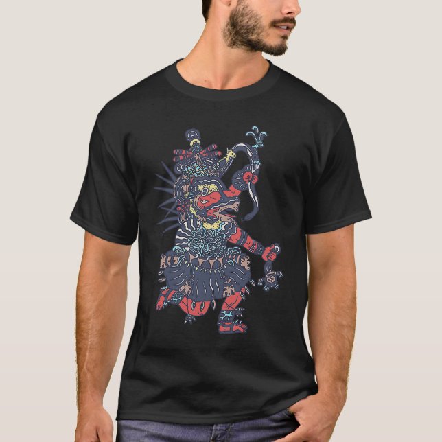 Quetzalcoatl  Aztec God of Wind and Air  Aztec Dei T-Shirt (Vorderseite)