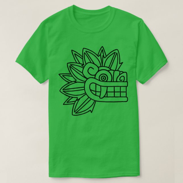 Quetzalcoatl Aztec Mayan Feathered Serpent Toltec T-Shirt (Design vorne)