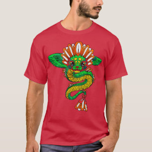 Quetzalcoatl Aztec Mayan Feathered Serpent Toltec T-Shirt