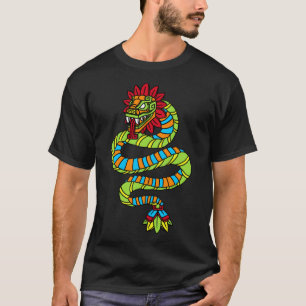 Quetzalcoatl Aztec Mayan Feathered Serpent Toltec T-Shirt