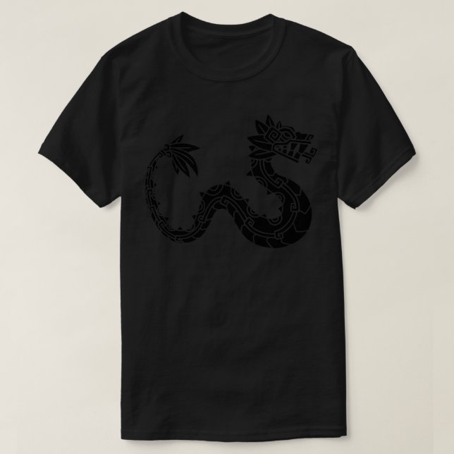 Quetzalcoatl Aztec Mayan Feathered Serpent Toltec T-Shirt (Design vorne)