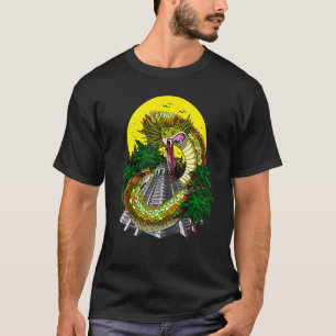 Quetzalcoatl Aztekengott alte Mayan-Pyramiden Myth T-Shirt