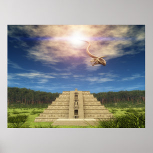 Quetzalcoatl, das 002 absteigt poster