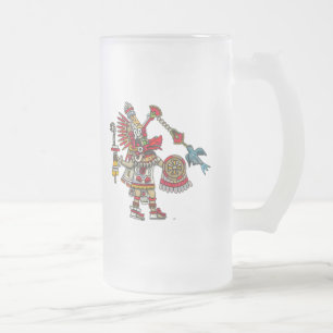 Quetzalcoatl Mattglas Bierglas