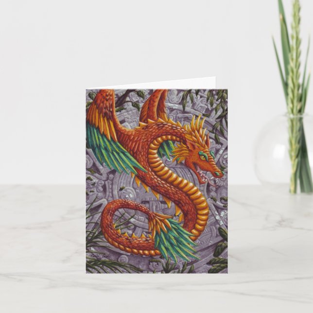 Quetzalcoatl-notecard Karte (Vorderseite)