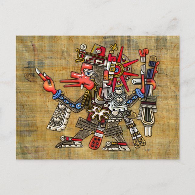 Quetzalcoatl Postkarte (Vorderseite)