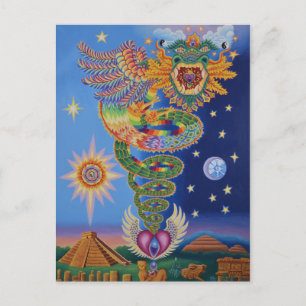 Quetzalcoatl Retourne carte postale