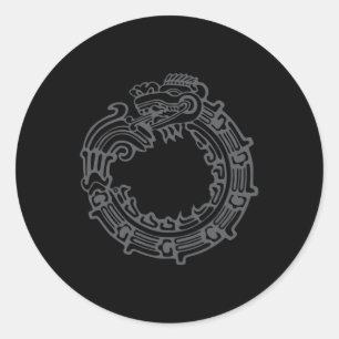 Quetzalcoatl Runder Aufkleber
