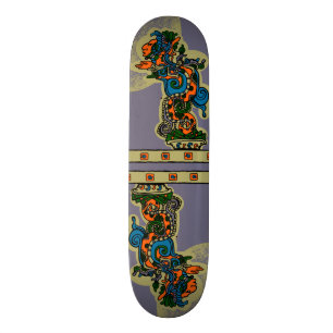 Quetzalcoatl. Tribal. Aztec Skateboard