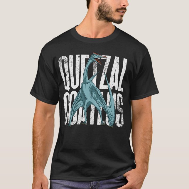 Quetzalcoatlus Dinosaur Dinosaur Illustration T-Shirt (Vorderseite)