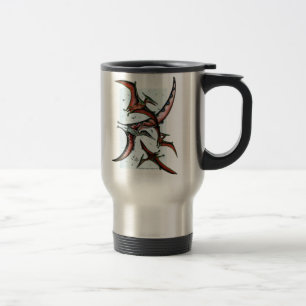 Quetzalcoatlus unter Pterosaurier-Tasse Reisebecher