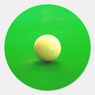 Queue-Ball Runder Aufkleber