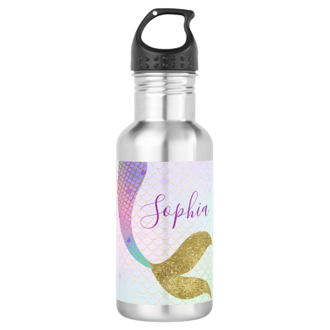 Queue personnalisée de sirène de bouteille d'eau (Devant)