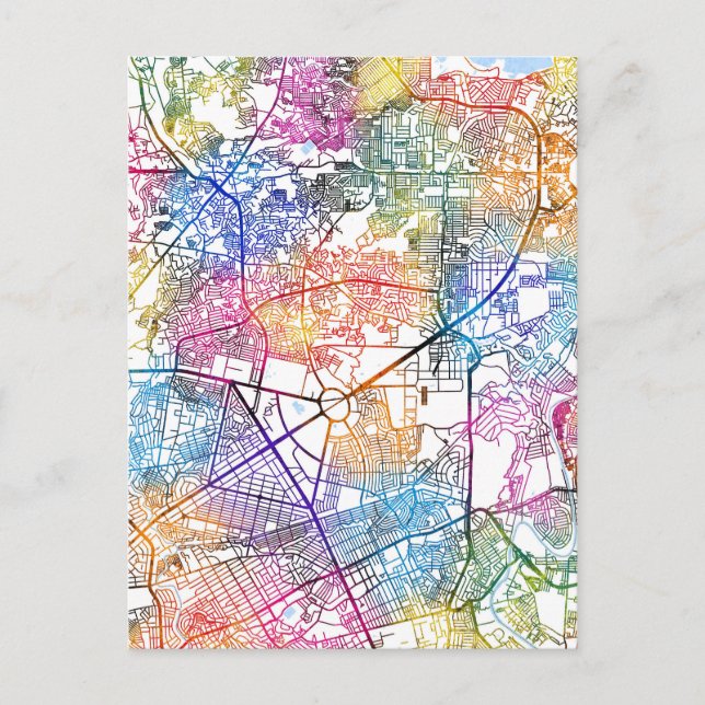 Quezon City Philippinen Karte (Vorderseite)