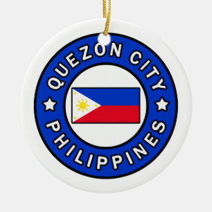 Quezon City Philippines Keramik Ornament
