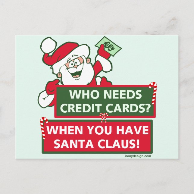 Qui a besoin des cartes de crédit ? Père Noël (Devant)