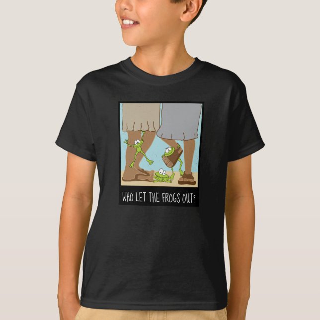 Qui a laissé sortir les grenouilles ? T-shirt gami (Devant)