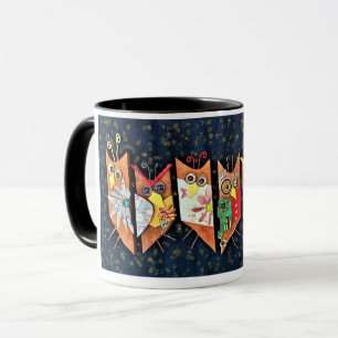 Qui aime le café ? Tasse à café à deux tons