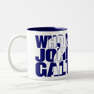 Qui est John Galt ? bleu de la tasse 11oz