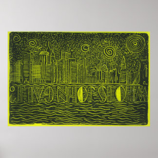 Qui est John Galt...New York City Skyline Poster