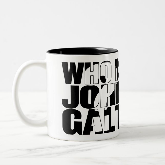 Qui est John Galt ? tasse 15oz (Gauche)
