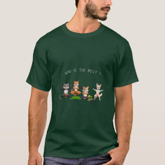 Qui est le meilleur ? - T-shirt Animaux de Méditat