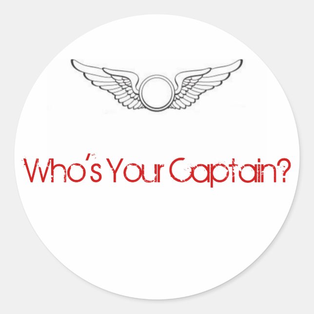 Qui est ton capitaine ? Autocollant (Devant)
