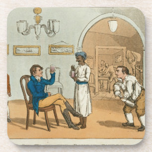 Qui hallo in der Bombay-Taverne, 'vom großartigen Untersetzer