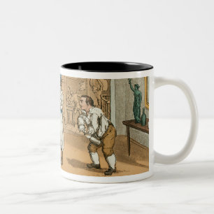 Qui hallo in der Bombay-Taverne, 'vom großartigen Zweifarbige Tasse