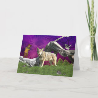 Qui observe qui carte de voeux horizontale