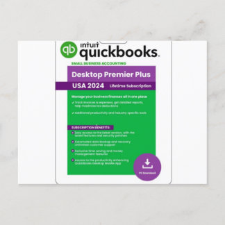 Quickbooks Desktop Premier 2024 - intquickbooks.co Postkarte