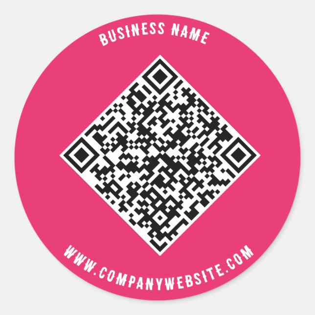 QuickConnect : Autocollant de code QR professionne (Devant)