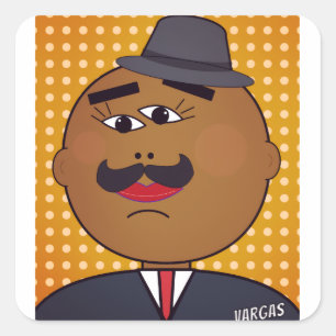 QUICKDRAW Aufkleberbogen Quadratischer Aufkleber