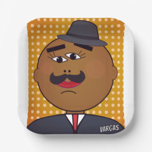 QUICKDRAW Quadratischer Papier-Teller Pappteller