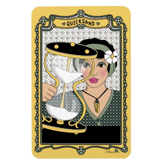 Quicksand_C_4x6 Kühlschrank Magnet (Vertikal)