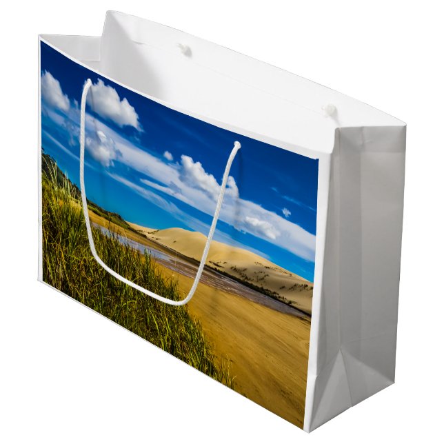 Quicksand-Fluss in der Nähe von 90 Mile Beach, Neu Große Geschenktüte (Vorderseite Schrägansicht)