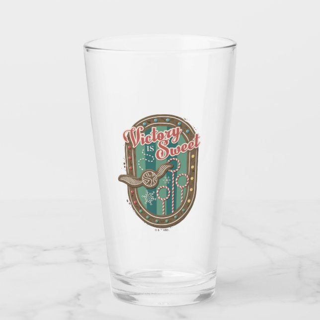 QUIDDITCH™ Sieg ist Sweet Holiday Cookie Graphic Glas (Vorderseite)