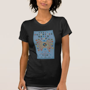 QUIDDITCH™ Weltmeisterschaft Blaues Poster T-Shirt
