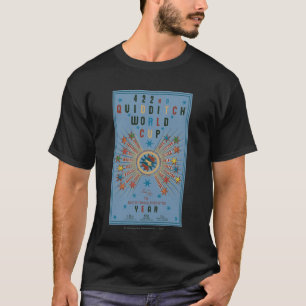 QUIDDITCH™ Weltmeisterschaft Blaues Poster T-Shirt