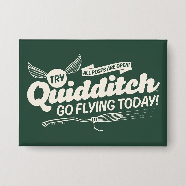 QUIDDITCH™ Werbeplakat Button (Vorderseite)