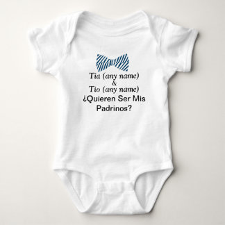 Quieren Ser Mis Padrinos GodVater Vorschlag Baby B Strampler