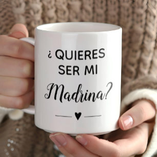 Quieres Ser Mi Madrina Godmutter Vorschlag Kaffeetasse