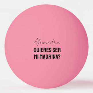 Quieres Ser Mi Madrina Godparent Proposal Player Tischtennisball