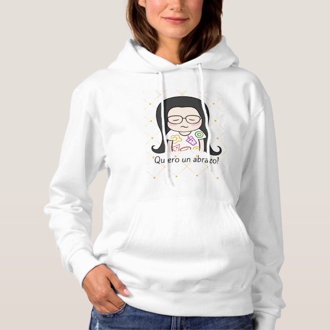 Quiero un abrazo, Mädchen Hoodie (Vorderseite)