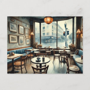 Quiet Café in San Francisco Postkarte
