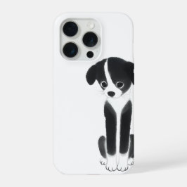 Quiet Companion – Zen Ink Puppy iPhone 15 Pro Hülle