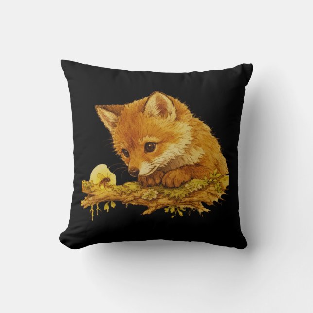 Quiet Curiosity Storybook Animal Accent Kissen (Vorderseite)
