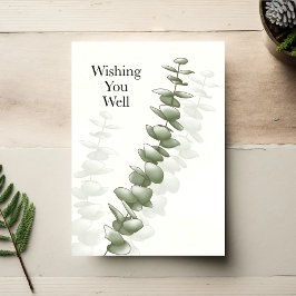 Quiet Eucalyptus — Minimal Get Well Card Karte