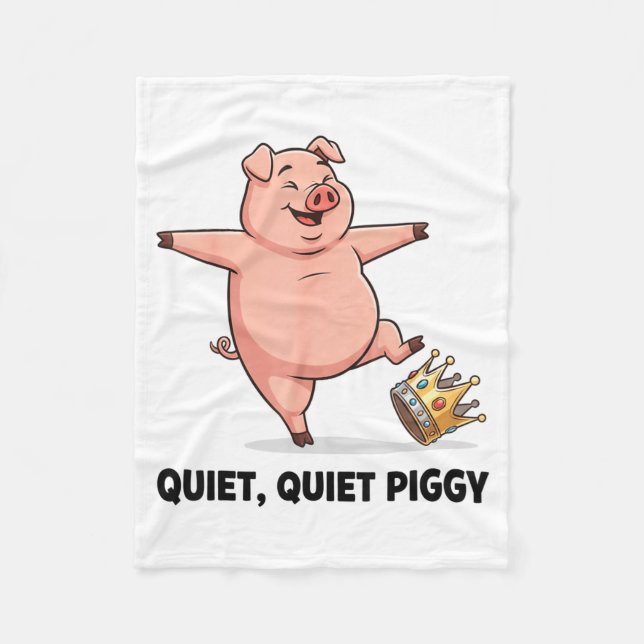 Quiet Ggy Funny Litical Meme Anti-trump Design  Fleecedecke (Vorderseite)